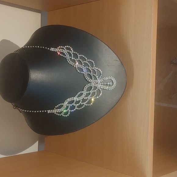 Fashion Formal/Wedding Rhinestone Necklace - Picture 1 of 12